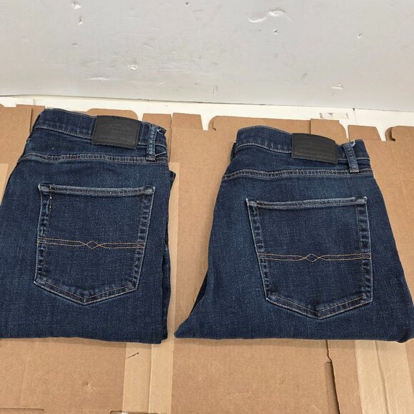 Lucky Brand 223 Straight Dark Blue Denim Jeans Mens Size 36X32 5 Pocket Pants 2 - Picture 1 of 11